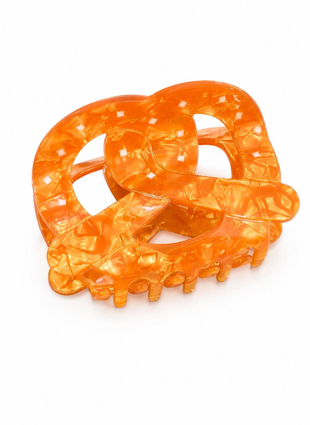 Soft Pretzel Claw Clip