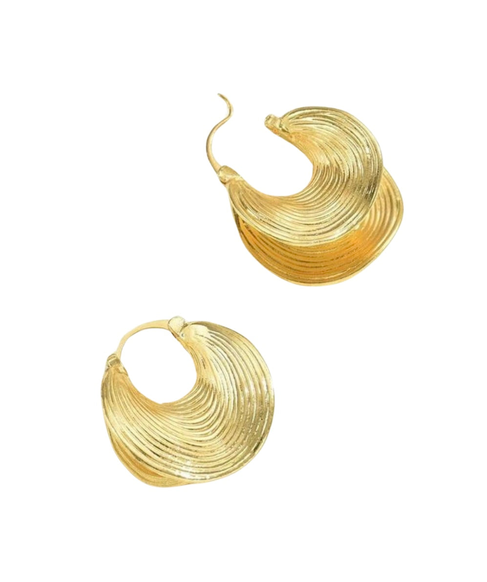 Golden Tide Hoop Earrings