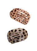 Leopard Flat Claw Clip