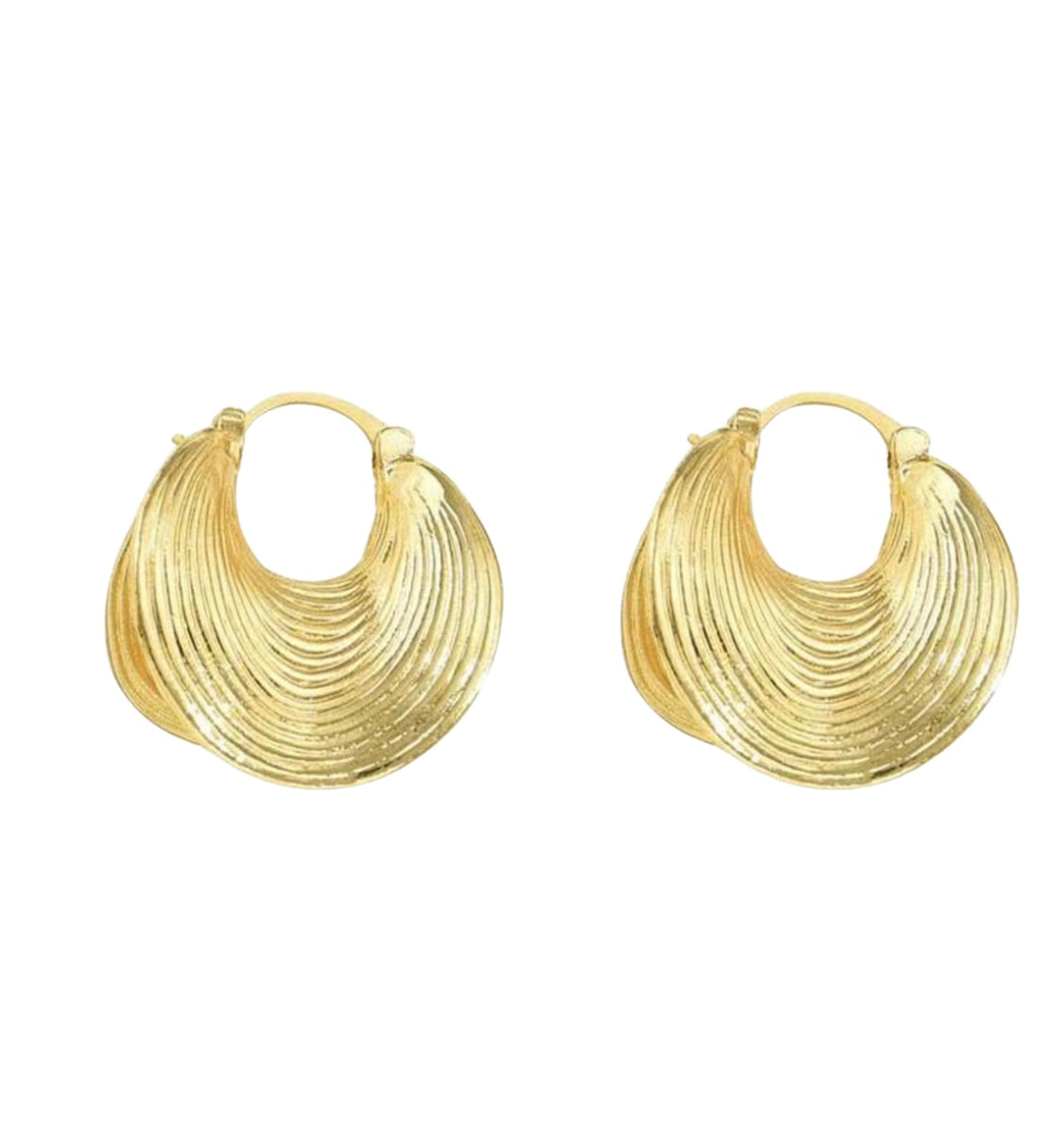 Golden Tide Hoop Earrings